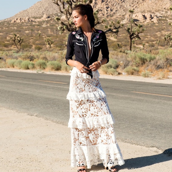 🐴Willow Clay Silk Rose Western Shirt*NEW - Picture 3 of 4